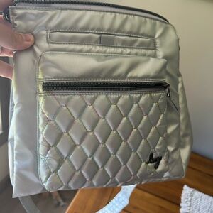 Lug Metallic Quilted Crossbody Bag